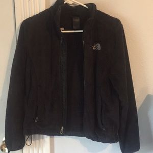 THE NORTH FACE black fleece coat